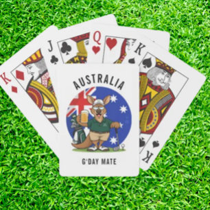 Baraja De Cartas Papá Golfista Canguro Australiano