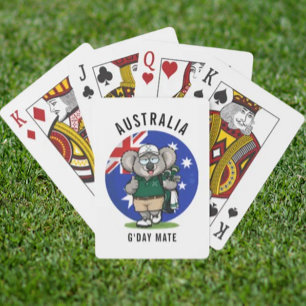 Baraja De Cartas Papá golfista koala australiano