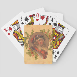 Baraja De Cartas Papá Noel Leyendecker Antiguo Victoriano