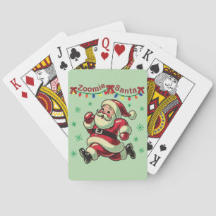 Baraja De Cartas Papá Noel Zoomie de Navidad
