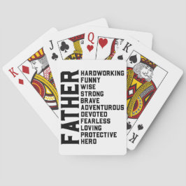 Baraja De Cartas Papá Papá, papá, papá, cumpleaños, papá, Navidad