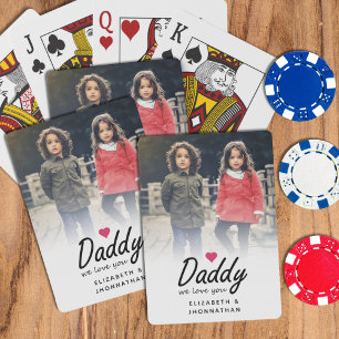 Baraja De Cartas Papa te amamos Escritura Simple Foto de Padre