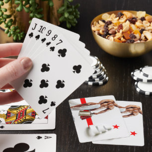Baraja De Cartas Papel espiral blanco de compras navideñas de Slipp