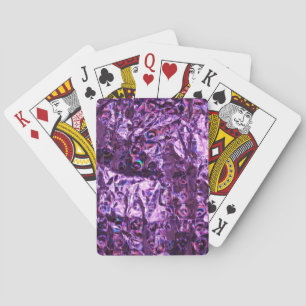 Baraja De Cartas Papel holográfico morado