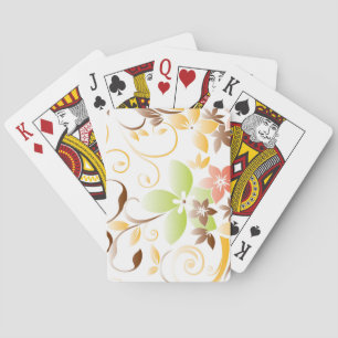 Baraja De Cartas Papel pintado de flores 5