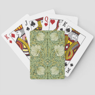 Baraja De Cartas Papel pintado floral azul de William Morris Pimper