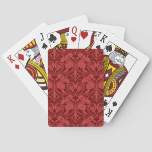 Baraja De Cartas Papel pintado rojo
