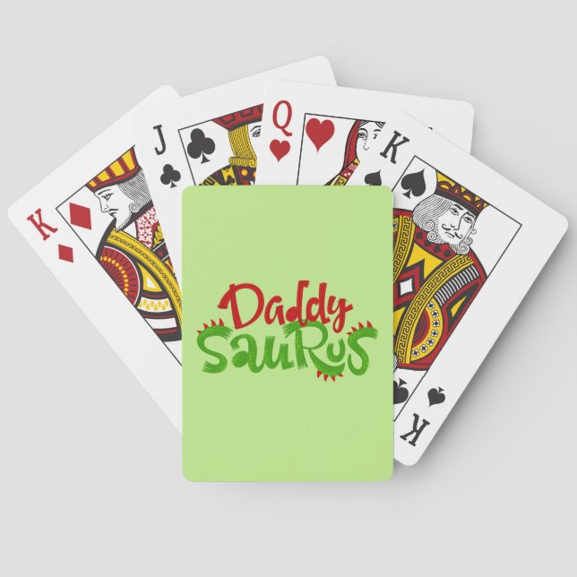 Baraja De Cartas Papi Saurus Dinosaurios (Reverso)
