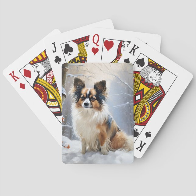 Baraja De Cartas Papillon Deja que nieve Navidad (Reverso)