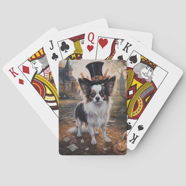 Baraja De Cartas Papillon Pumpkins Halloween Scary (Reverso)