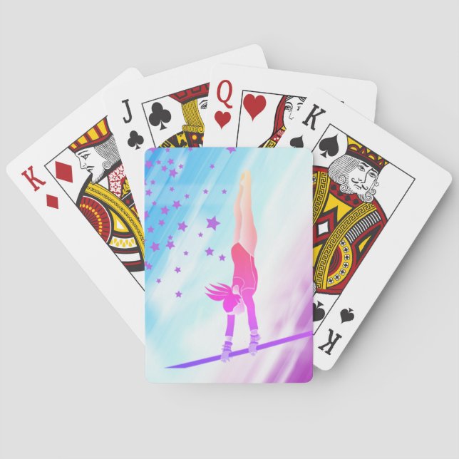 Baraja De Cartas Paquete de la gimnasia de tarjetas (Reverso)