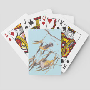 Baraja De Cartas Par de pájaro prothonotario amarillo de Audubon