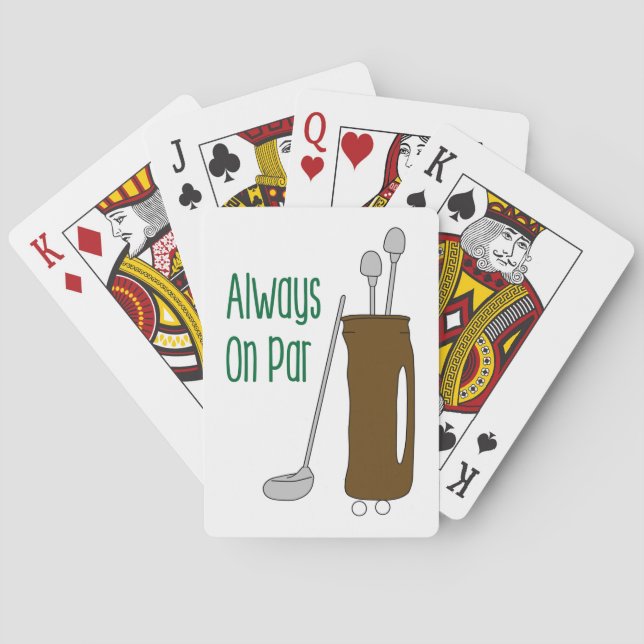 Baraja De Cartas Par Golf (Reverso)