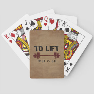 Baraja De Cartas Para Levantar La Construcción De Cuerpos