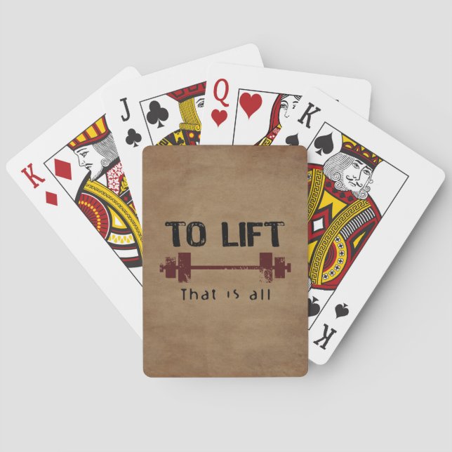 Baraja De Cartas Para Levantar La Construcción De Cuerpos (Reverso)