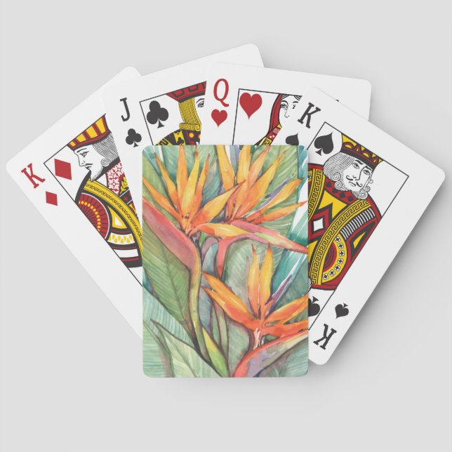 Baraja De Cartas Paraíso botánico tropical II (Reverso)