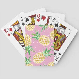 Baraja De Cartas Paraíso de la piña: patrón tropical