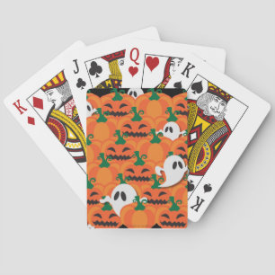 Baraja De Cartas Parche de Calabazas Embrujadas de Halloween Fantas