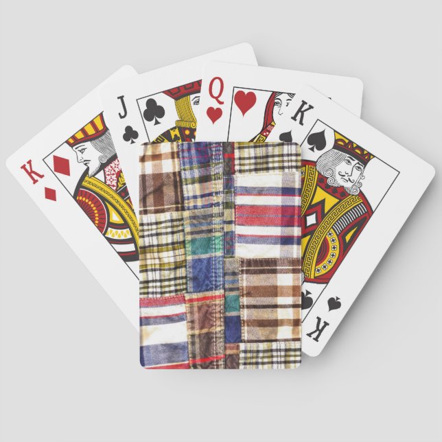 Baraja De Cartas Parchwork Plage / Tartán (Reverso)
