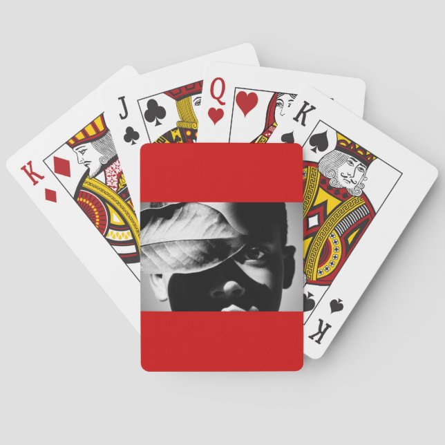 Baraja De Cartas parcial a rojo (Reverso)
