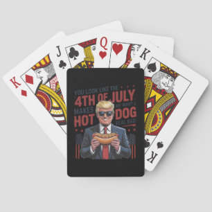 Baraja De Cartas Parece Que El 4 De Julio Me Hace Querer Un Perro C