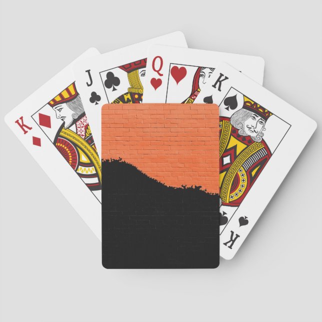 Baraja De Cartas Pared de ladrillo pintado (Reverso)