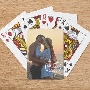 Baraja De Cartas Pareja Amor Corazón Foto Personalizada