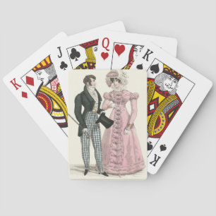 Baraja De Cartas Pareja Boda Antigua 1823 Hombre Mujer Moda