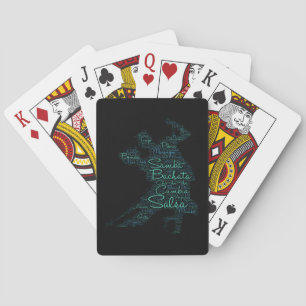 Baraja De Cartas Pareja de arte de Word bailarina Bachata Salsa