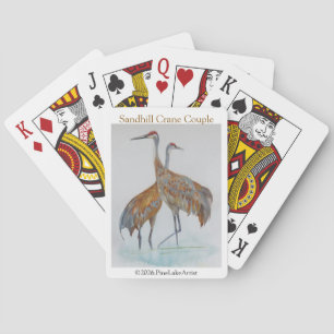 Baraja De Cartas Pareja de Grulla Canadiense