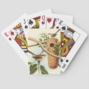 Baraja De Cartas Pareja de pájaro en nido posada en una rama