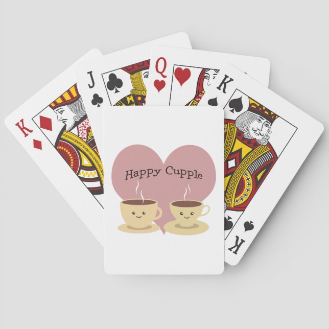 Baraja De Cartas ¡Pareja Feliz! Café Bonito (Reverso)