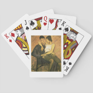 Baraja De Cartas Pareja urbanita, 1920 (aceite sobre lienzo)