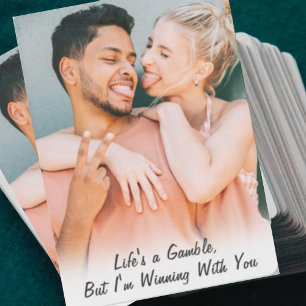 Baraja De Cartas Parejas que estoy ganando cita Personalizado Anive