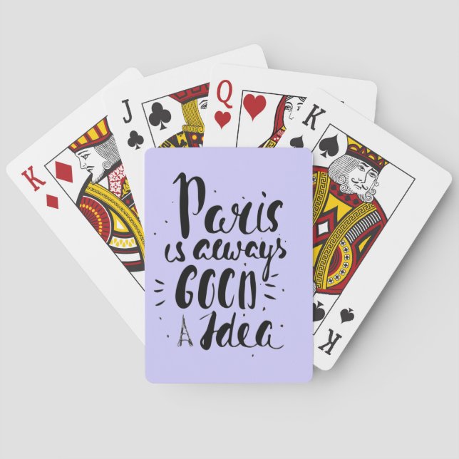 Baraja De Cartas París Es Siempre Una Buena Idea (Reverso)