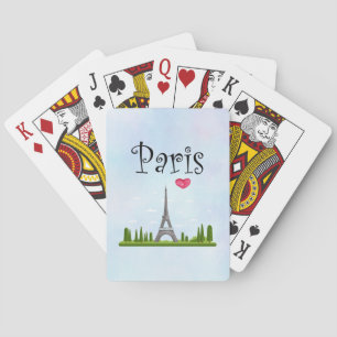 Baraja De Cartas París francés con Torre Eiffel