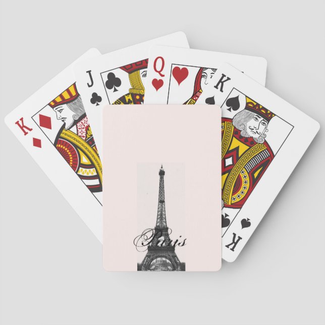 Baraja De Cartas Paris – La Tour Eiffel pastel Eiffelturm (Reverso)
