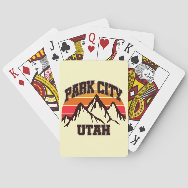 Baraja De Cartas Park City, Utah (Reverso)
