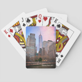 Baraja De Cartas Parque de baterías de la postal del ferry NYC de S