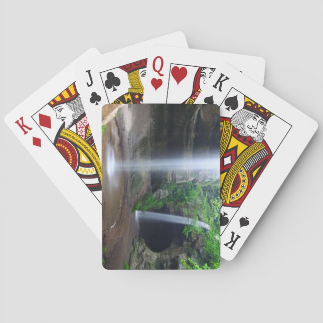 Baraja De Cartas Parque Estatal de Rock Hambriento, Illinois (Reverso)