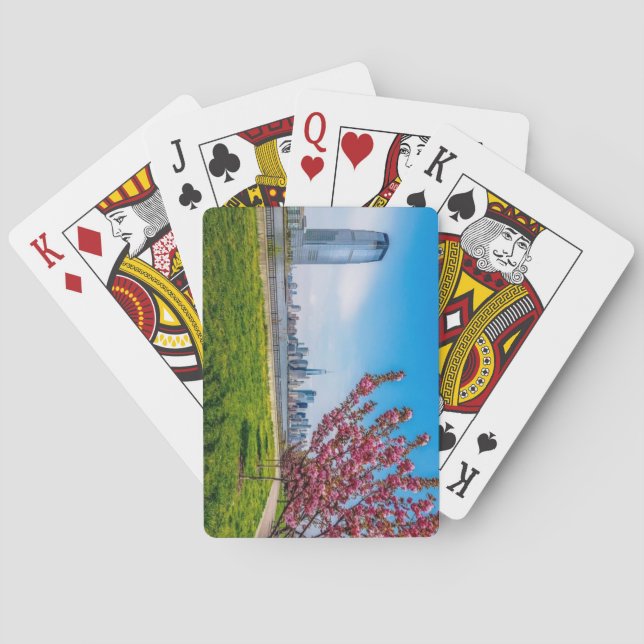 Baraja De Cartas Parque Estatal Liberty Park, Nueva Jersey (Reverso)
