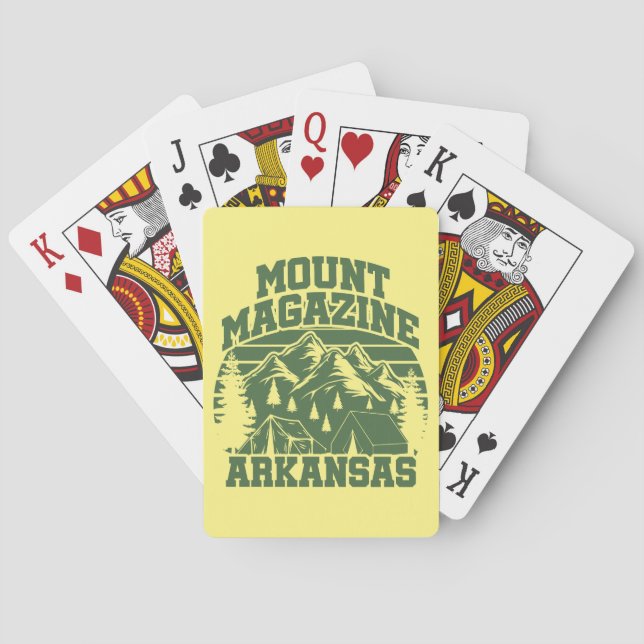 Baraja De Cartas Parque estatal Mount Magazine (Reverso)