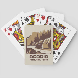 Baraja De Cartas Parque nacional Acadia Camping Adventure