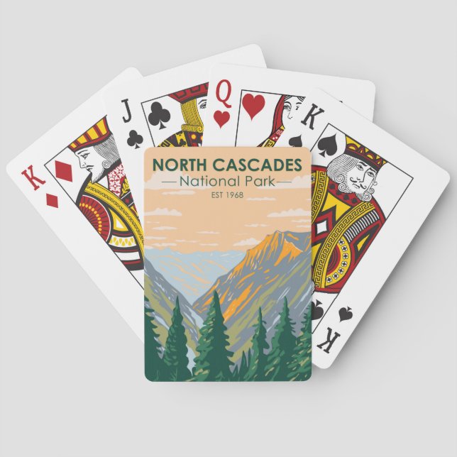Baraja De Cartas Parque nacional Cascades del Norte (Reverso)