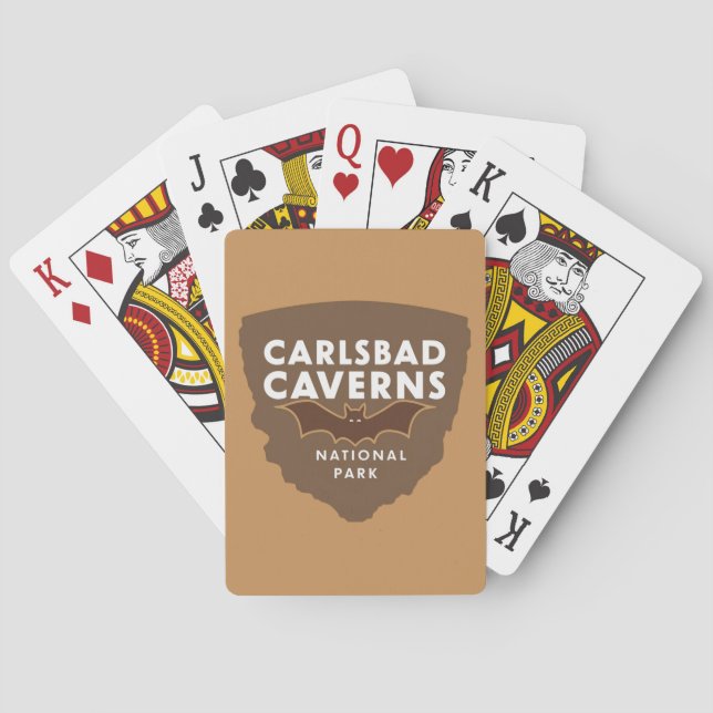 Baraja De Cartas Parque nacional Cuevas Carlsbad Bat (Reverso)