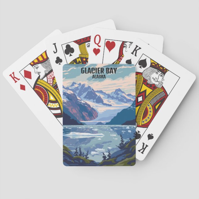 Baraja De Cartas Parque nacional de la Bahía del Glaciar Viaje de A (Reverso)