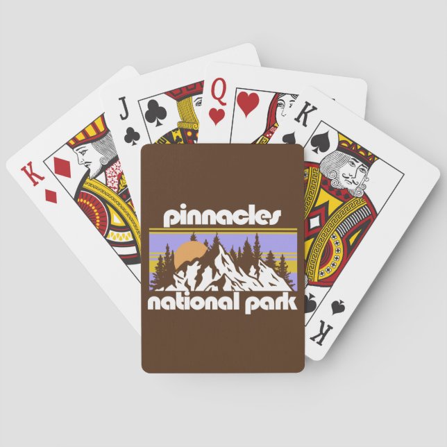 Baraja De Cartas Parque nacional de Pinnacles (Reverso)