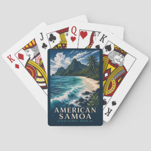 Baraja De Cartas Parque Nacional de Samoa Americana Modern Woodbloc