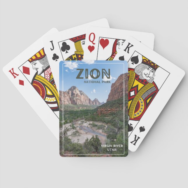 Baraja De Cartas Parque nacional de Zion (Reverso)