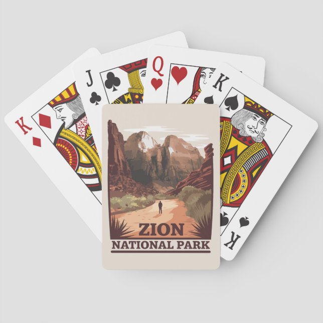 Baraja De Cartas Parque nacional de Zion (Reverso)